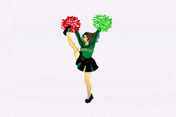 Cheerleading Girl Design: A Holiday Embroidery Review