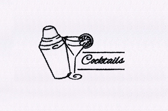 Cocktail Shaker Embroidery Design Review for Brands