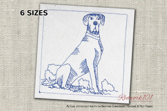 Great Dane Dog Redwork: A Holiday Embroidery Review