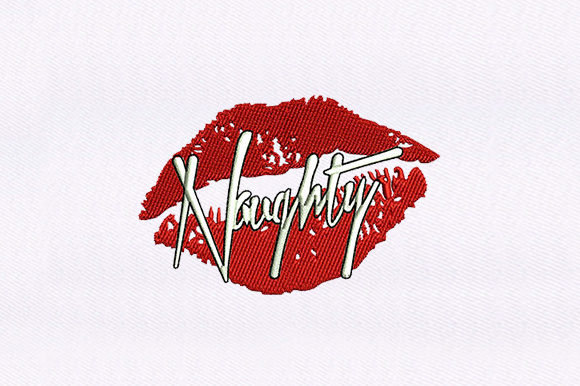 Naughty Red Lips: A Bold Holiday Embroidery Review