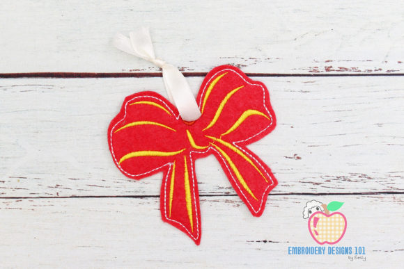 Red Gift Bow Ornament: A Festive ITH Review