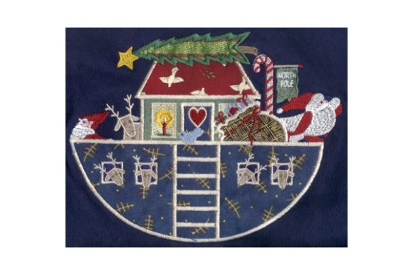 Santa s Ark Applique: A Festive Review for Boutique Apparel