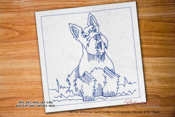 Scottie Dog: A Charming Embroidery Design for Handmade Gifts