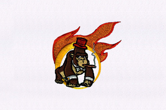 Smoking Gorilla: A Bold Wild Animal Embroidery Review