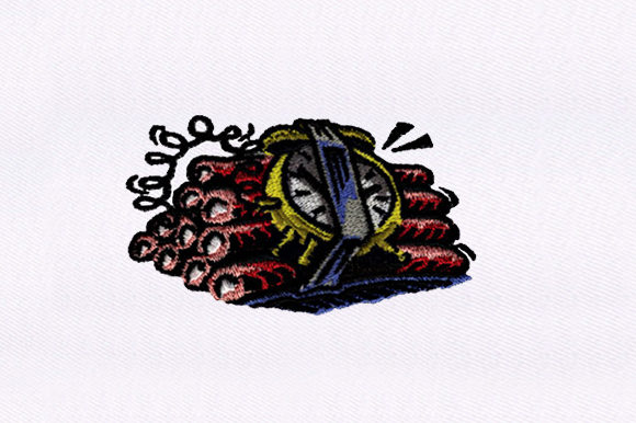Ticking Time Bomb: A Bold Embroidery Design Review