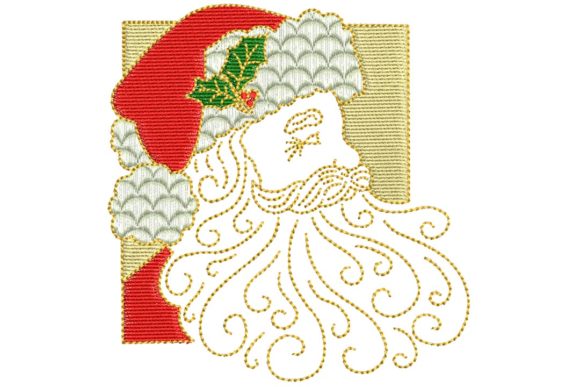 Vintage Santa Face: A Festive Embroidery Review